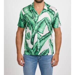 NEW MONFRERE bond short sleeve button down shirt in beverly hills